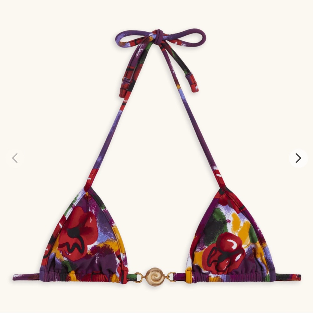 Reina Olga  splash Bikini Top Porto refael print